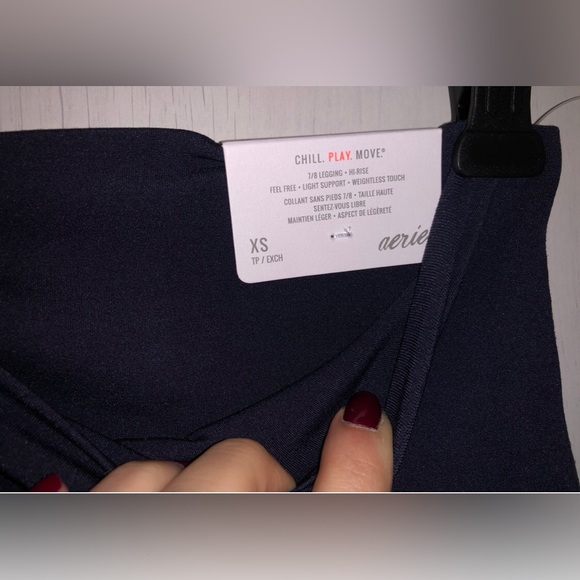 BNWT Aerie Navy 7/8 High Rise Leggings - XS - Picture 13 of 15